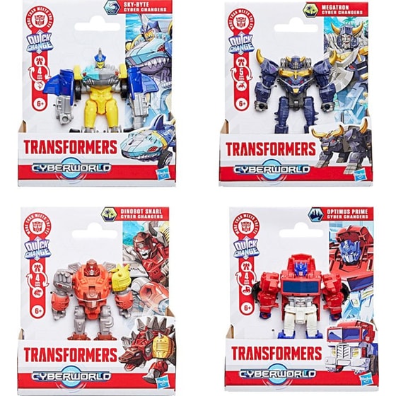 Hasbro Φιγούρα Transformers Cyberworld Cyber Changers Quick Change 1 Τμχ - Τυχαία Επιλογή Σχεδίου (G07465) image 0