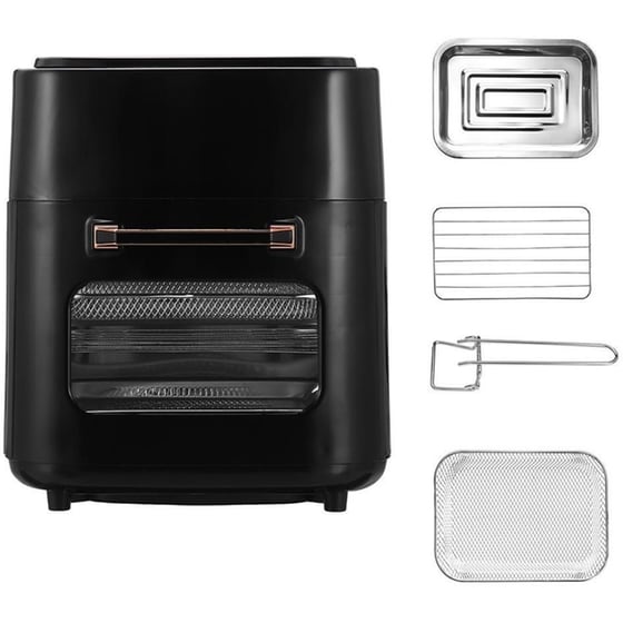 CHEFFLINGER CF-AFRY12 1400 W με Πόρτα 12 L Μαύρη Φριτέζα Αέρος image 1