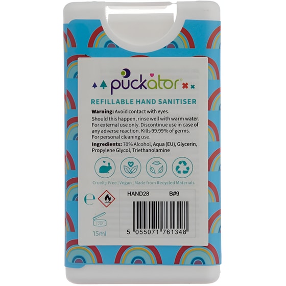 Αντισηπτικό Spray Puckator Rainbow 15 ml - Μπλε image 2