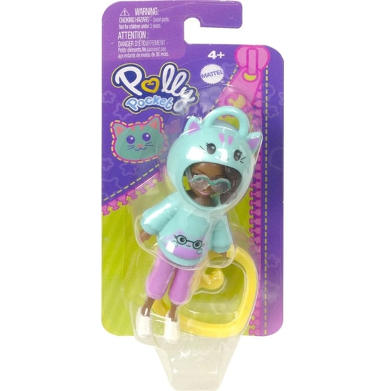 Polly Pocket Κούκλα Με Φουτεράκι - Γατάκι image 0