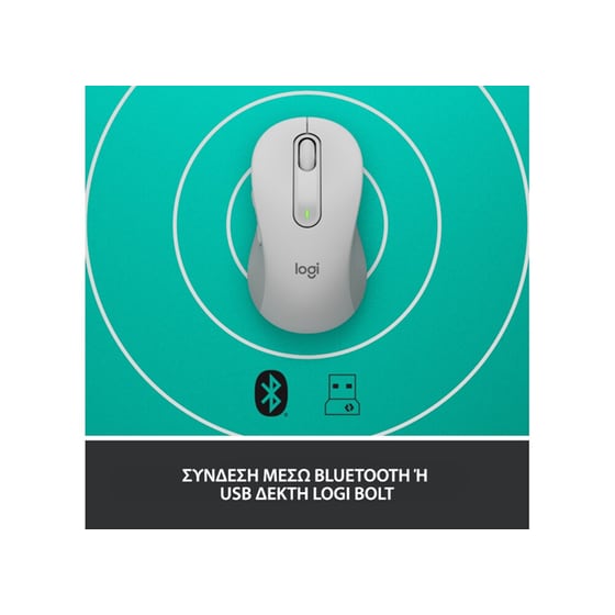 Logitech Signature M650 Ασύρματο Bluetooth Ποντίκι Off-white image 4
