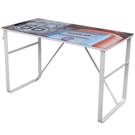 Γραφείο Μελέτης VidaXL από Γυαλί 120x60cm - Λευκό