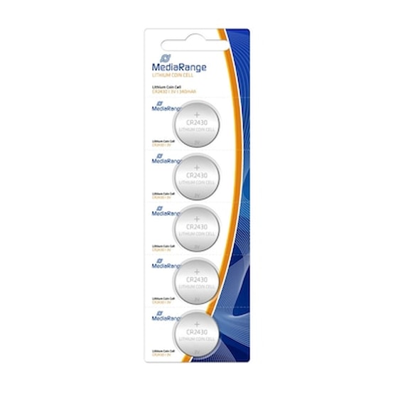 Μπαταρία Λιθίου Mediarange Coin Cells Cr2430 3v (5 Pack) (mrbat137) image 0