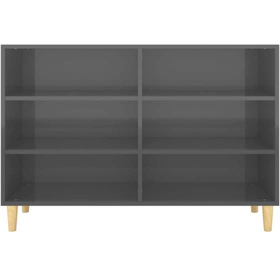 Βιβλιοθήκη VidaXL από Μοριοσανίδα 103.5x35x70 cm - Γκρι image 3