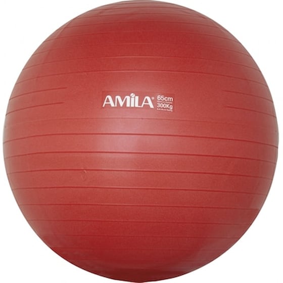 Μπάλα Γυμναστικής Amila Κατάλληλη για Pilates 1.35 kg 65 cm - Κόκκινο image 0