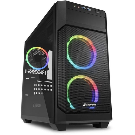 Κουτί Desktop Sharkoon V1000 RGB Midi Tower - Μαύρο image 0