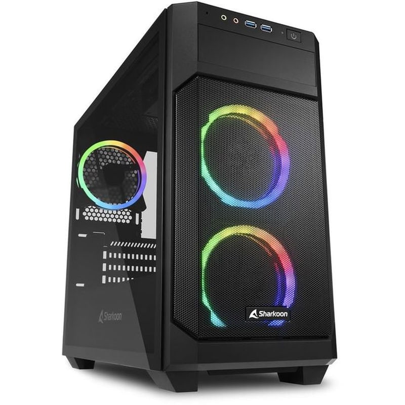 SHARKOON Κουτί Desktop Sharkoon V1000 RGB Midi Tower - Μαύρο
