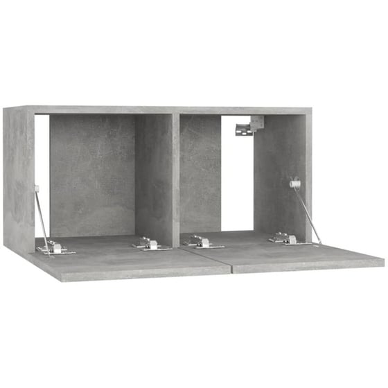 Ράφια Τοίχου VidaXL από Μοριοσανίδα 60x30x30 cm 2 Τμχ - Γκρι image 5