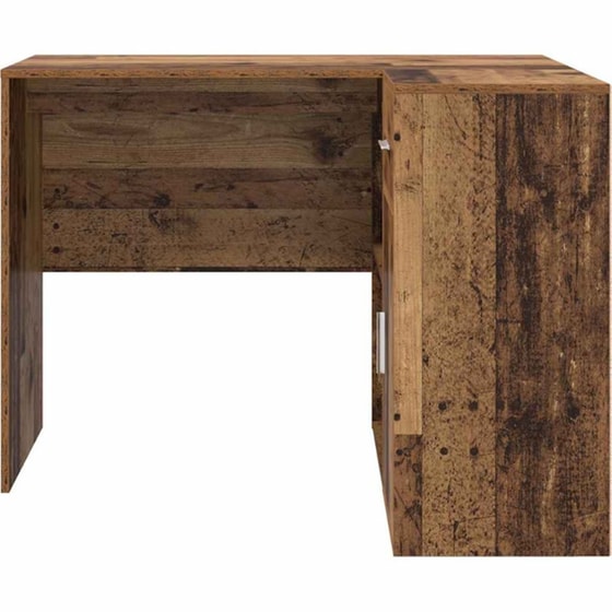 Γωνιακό Γραφείο VidaXL με Συρτάρι και Ράφι 102x88x75 cm - Παλιό Ξύλο image 5