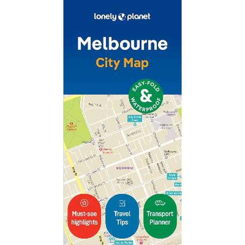 Lonely Planet Melbourne City Map
