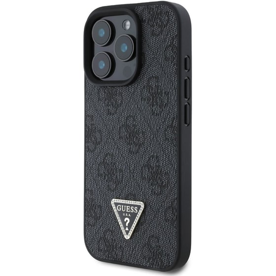Θήκη Apple iPhone 16 Pro Max Guess 4G Triangle Strass - Μαύρο image 4