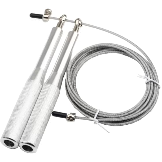 Σχοινάκι Γυμναστικής Motivationpro Jumping Rope Crossfit High Quality 300 cm - Ασημί image 0