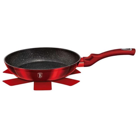 Αντικολλητικό Τηγάνι BERLINGER HAUS BH-1253NPR 28 cm Κόκκινο image 0