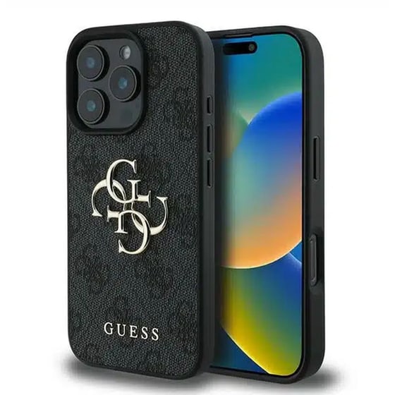 Θήκη Apple iPhone 16 Pro - Guess 4G Logo - Black image 0