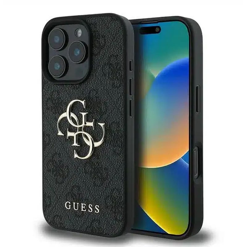 Θήκη Apple iPhone 16 Pro - Guess 4G Logo - Black