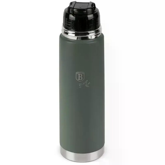 Μπουκάλι Θερμός Berlinger Haus Ανοξείδωτο Matt Green 750ml image 4