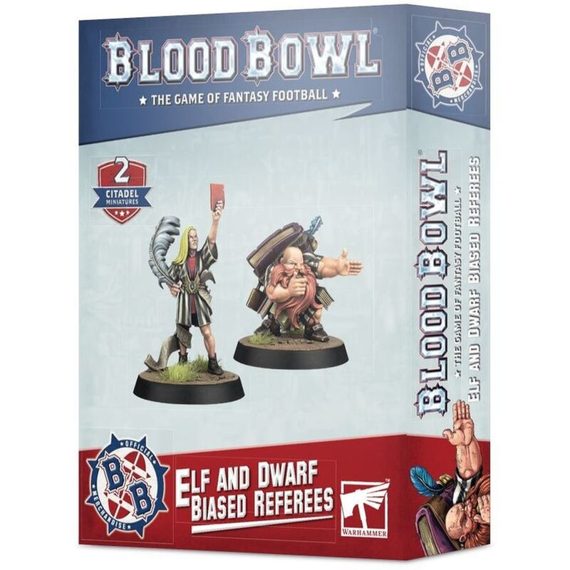 GAMES WORKSHOP Blood Bowl Elf And Dwarf Biased Referees Warhammer 40k GAMES WORKSHOP