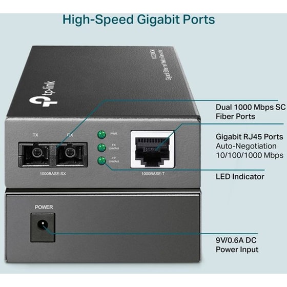 TP-Link MC200CM V4 Αντάπτορας Δικτύου Ενσύρματη Σύνδεση 1000Mbps image 1