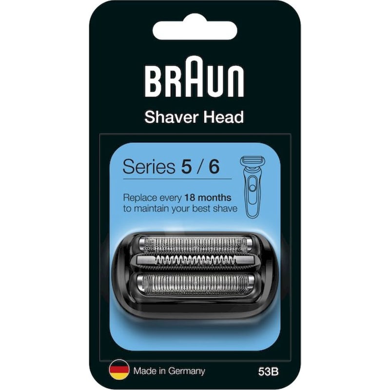 BRAUN Ανταλλακτική Κεφαλή Braun Series 5 53B για Ξυριστική Μηχανή Braun Series 5 Series 6 - 1 Τμχ