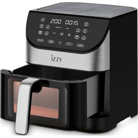 IZZY IZ-8217 με Αποσπώμενο Κάδο 1700 W 6 L Inox Φριτέζα Αέρος image 1