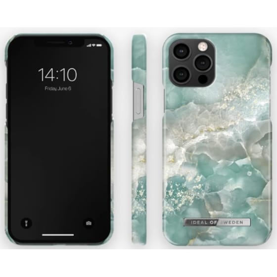 Θήκη Apple iPhone 12 Pro Max - iDeal of Sweden Fashion - Denim Azura Marble image 1
