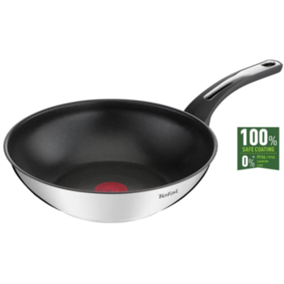 Τηγάνι Wok TEFAL EMOTION E30019 από Ανοξείδωτο Ατσάλι 28 cm image 1
