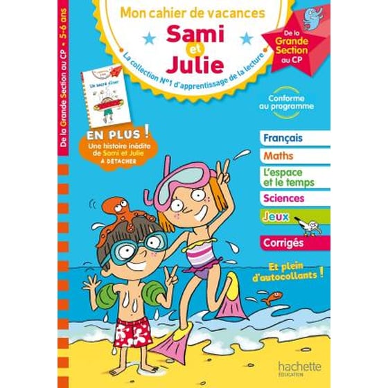Sami et Julie - De la Grande Section au CP - Cahier de vacances 2022 image 0