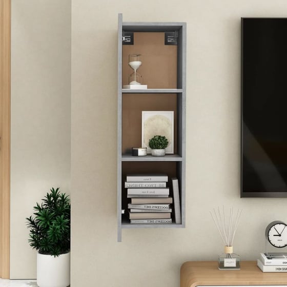 Έπιπλο Τηλεόρασης VidaXL από Μοριοσανίδα 30.5x30x90cm - Γκρι image 10