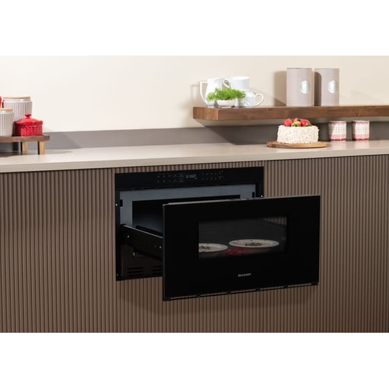 SHARP RINDS333FB 33 Lt Μαύρο Εντοιχιζόμενος Φούρνος Μικροκυμάτων image 1