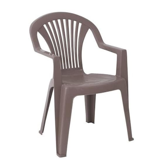 Πολυθρονα Στοιβαζομενη Πλαστικη Μπεζ Tortora image 0