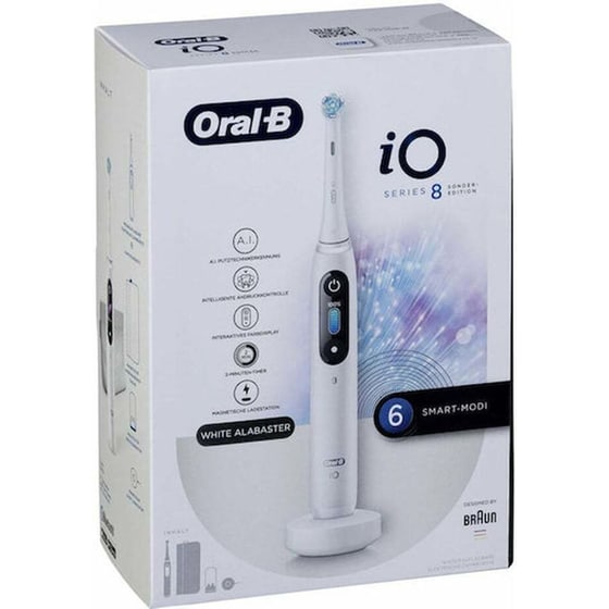 Επαναφορτιζόμενη Οδοντόβουρτσα Oral B IO BRA408543 Λεύκο image 4