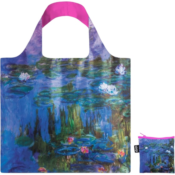 Τσάντα&nbsp;Αναδιπλούμενη Loqi&nbsp;Monet&nbsp;Water&nbsp;Lilies&nbsp;Neon&nbsp;Pink image 0