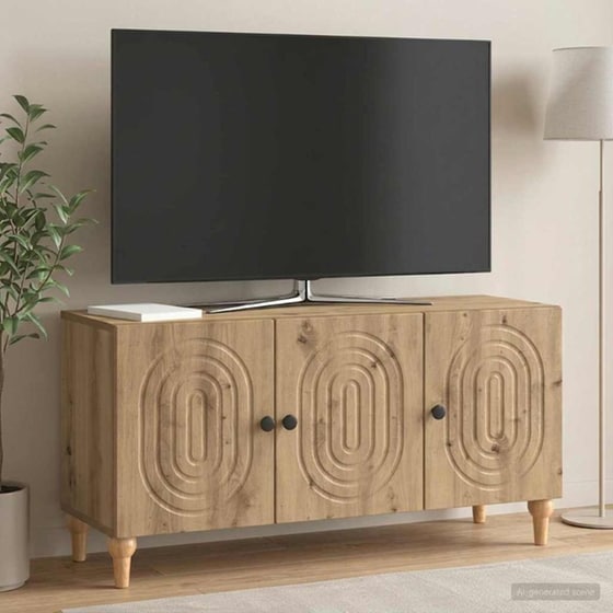 Έπιπλο Τηλεόρασης VidaXL 99 x 34,5 x 50 cm - Artisan Δρυς image 1