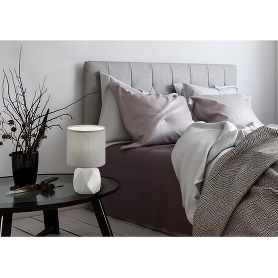 Trio Lighting Pike Τσιμεντένιο Πορτατίφ για Ντουί E14 με Γκρι Καπέλο και ΒάσηΚωδικός: R50311087 image 2