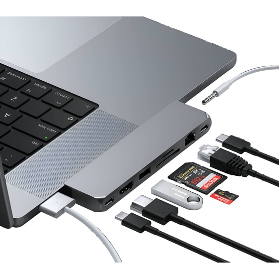 Docking Station Satechi ST-UCPHMXM 8-Port USB 3.0 συμβατό με Dual USB-C image 3