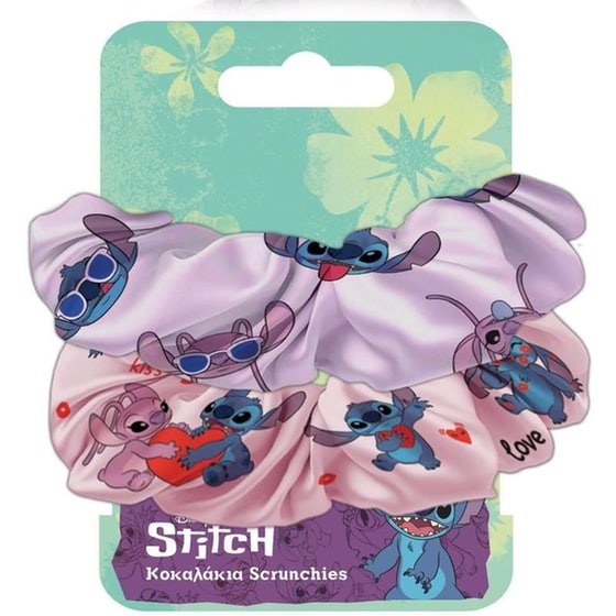 Κοκαλάκια&nbsp;Μαλλιών&nbsp;Scrunchies&nbsp;Lilo&Stitch (2 Τεμάχια) image 0