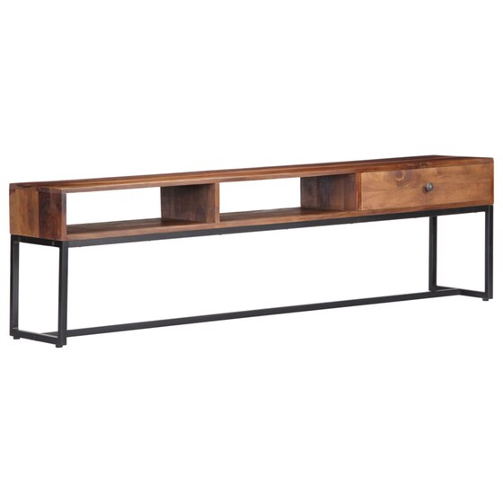 Έπιπλο Τηλεόρασης VidaXL Ξύλινο/Μεταλλικό 160x30x45cm - Καφέ/Μαύρο image 11