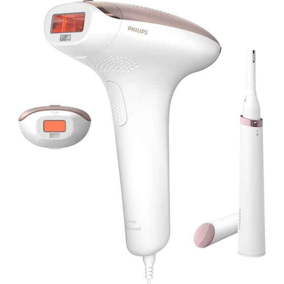 Σετ Αποτριχωτική Μηχανή PHILIPS Lumea BRI921/00 & Trimmer με Τεχνολογία IPL για Σώμα & Πρόσωπο Λευκό/Ροζ image 1