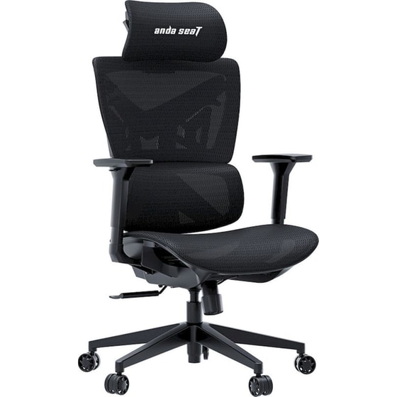 Καρέκλα Gaming/ Γραφείου Anda Seat X-Air Mega XL από Ύφασμα Mesh - Μαύρη image 0