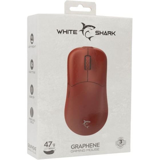 White Shark  Graphene Gaming Ενσύρματο Ποντίκι - Red image 5
