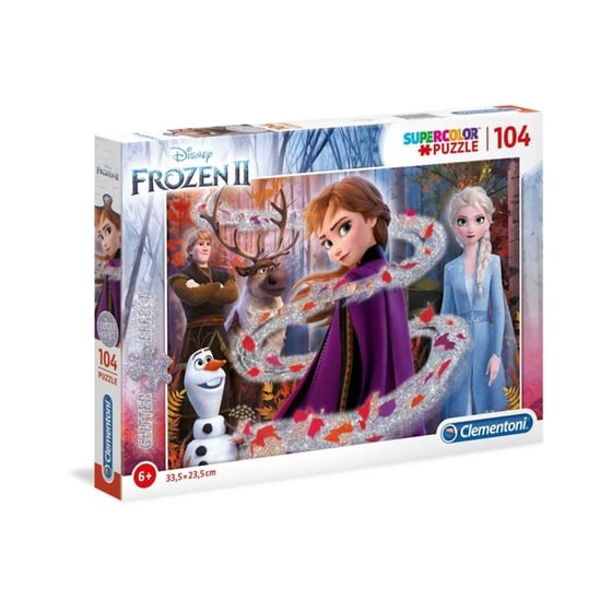Παιδικό Παζλ Clementoni Super Color Frozen 2 Glitter (104 Κομμάτια) image 0