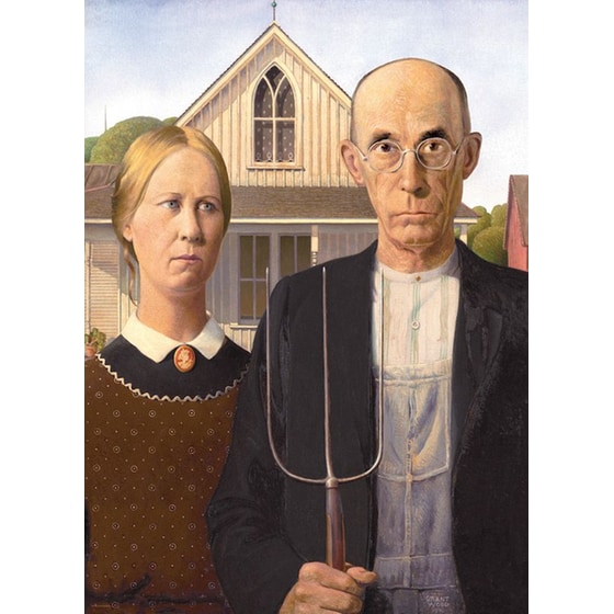 Παζλ Eurographics Fine Art Collection: Grant Wood - American Gothic (1000 Κομμάτια) image 2