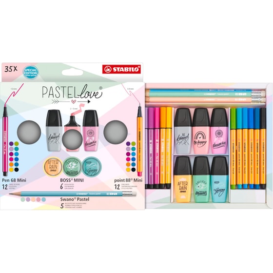 Μαρκαδόροι Stabilo Σετ Pastellove 35 Τεμάχια image 1