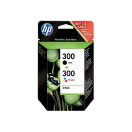 HP 300 Πολλαπλό / Μαύρο Πακέτο 2 Μελανιών Εκτυπωτή HPcn637ee