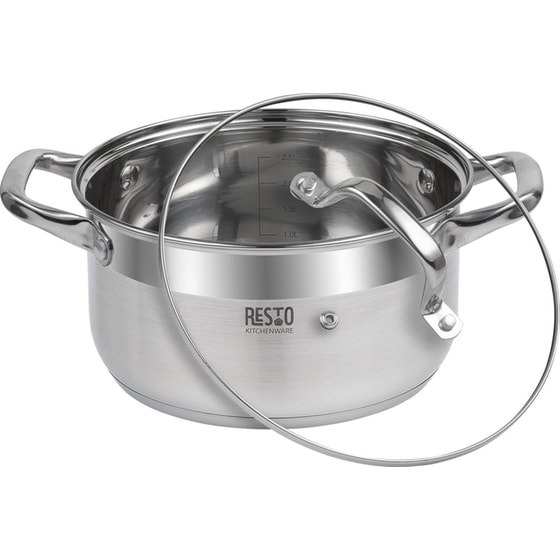 Κατσαρολάκι Ρηχό RESTO Casserole-92003 από Ανοξείδωτο Ατσάλι 20 cm 3.6 L Inox image 1