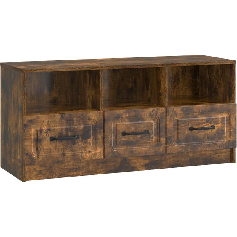 Έπιπλο Τηλεόρασης VidaXL με Συρτάρι 102x34.5x47 cm - Καπνισμένο Ξύλο Δρυός