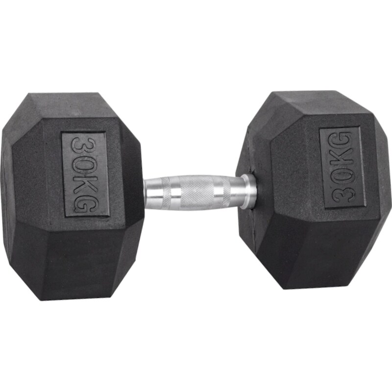 Βαράκι Εξάγωνο 30kg InSPORTline από Μέταλλο - Μαύρο