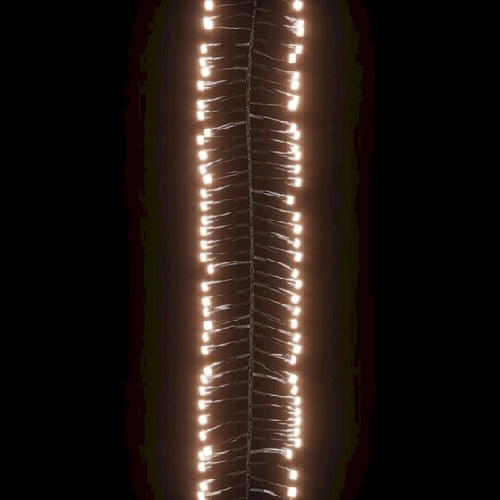 Λάμπακια Vidaxl Με 400 LED Από PVC 7,4m - Θερμό Λευκό image 5