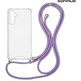 Θήκη Samsung Galaxy A16/Galaxy A16 5G - Sonique Armor Clear με Κορδόνι - Rainbow Λιλά