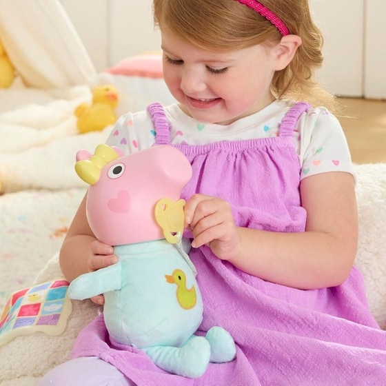Hasbro Διαδραστική Κούκλα Μωρού Peppa Pig "Oinks & Snuggles" Evie (G1637) image 8